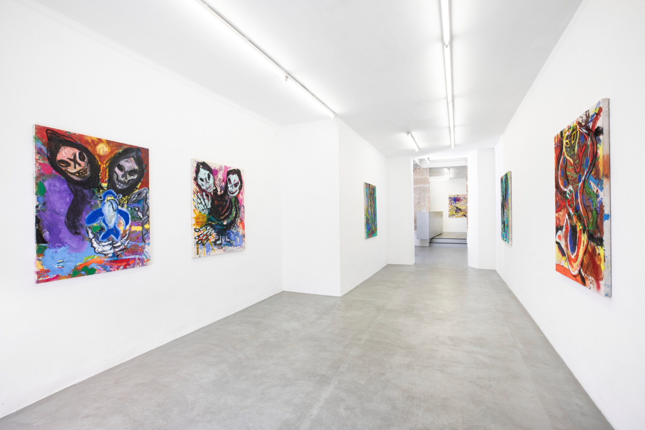 Installation view of A.K.A. PSYCHOPOMP, Bremond Capela, Paris, France, 2025